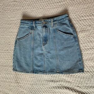 mini jean skirt
